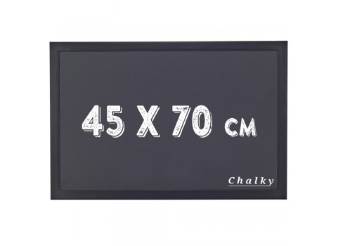 Chalky Kara Tahta Siyah Çerçeveli 45x70 cm